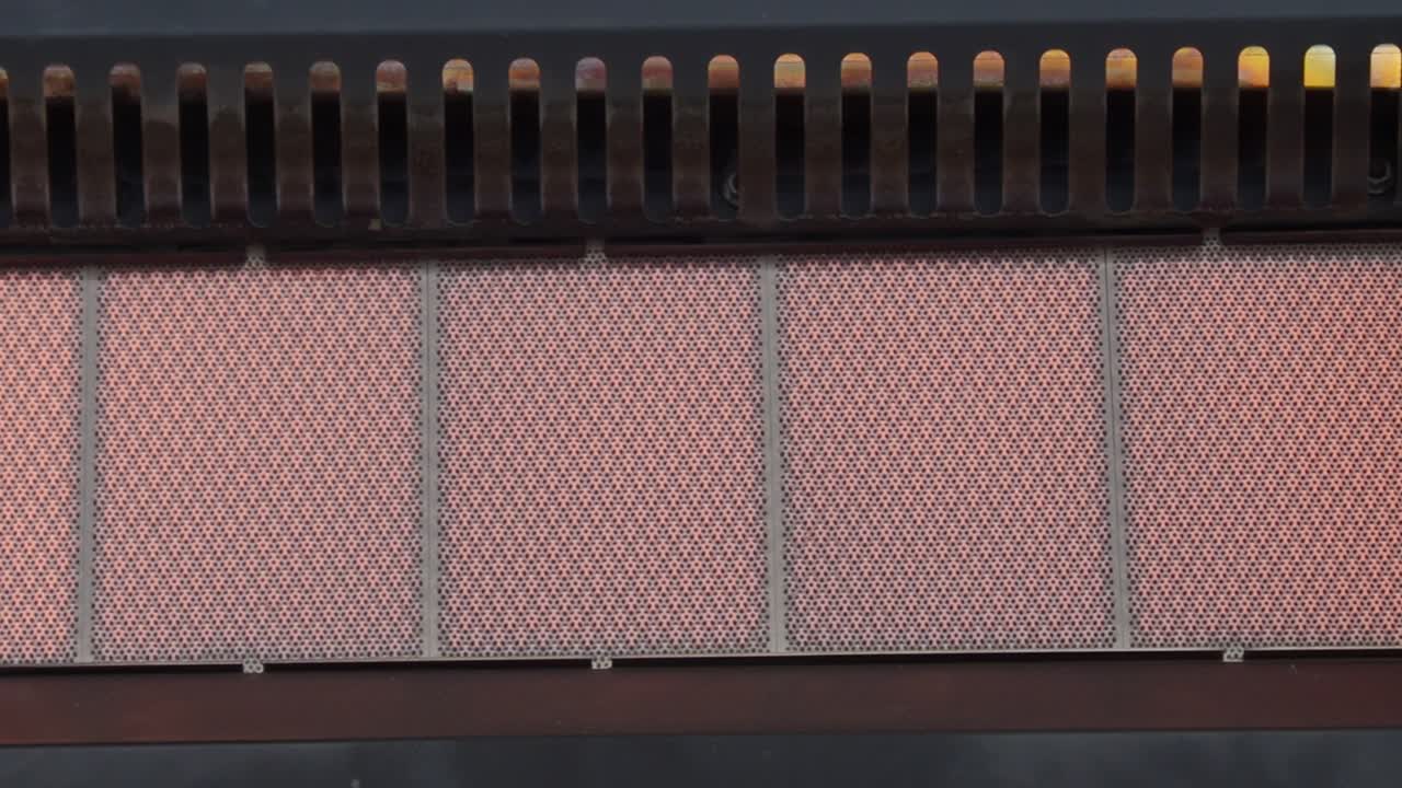 가스 스토브 버너의 클로즈업