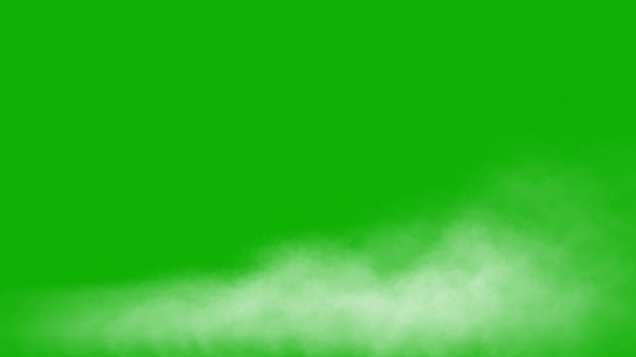 humo blanco en el suelo gráficos de movimiento con fondo de pantalla verde