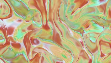 textura de tela ondulada 3d animada. fondo holográfico líquido. superficie ondulada lisa de tela de seda con ondulaciones y pliegues de tela. renderización 3d 4k, animación 3d de bucle sin costuras