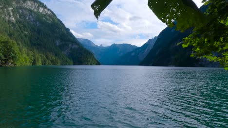 Europe-cleanest-lake,-King's-Lake,-Königssee-in-Germany,-Bavaria