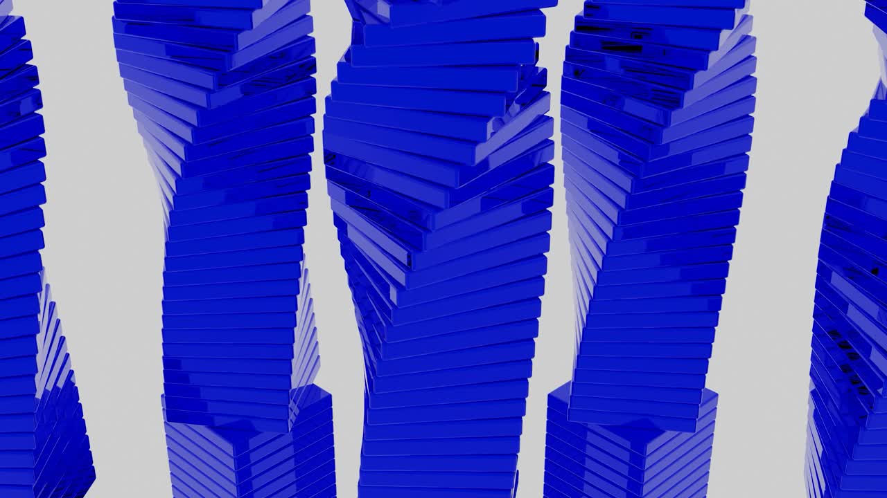 columnas azules abstractas