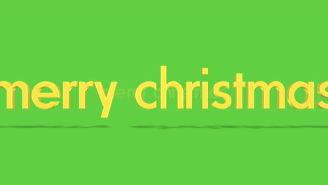 Rolling-Merry-Christmas-text-on-green-gradient