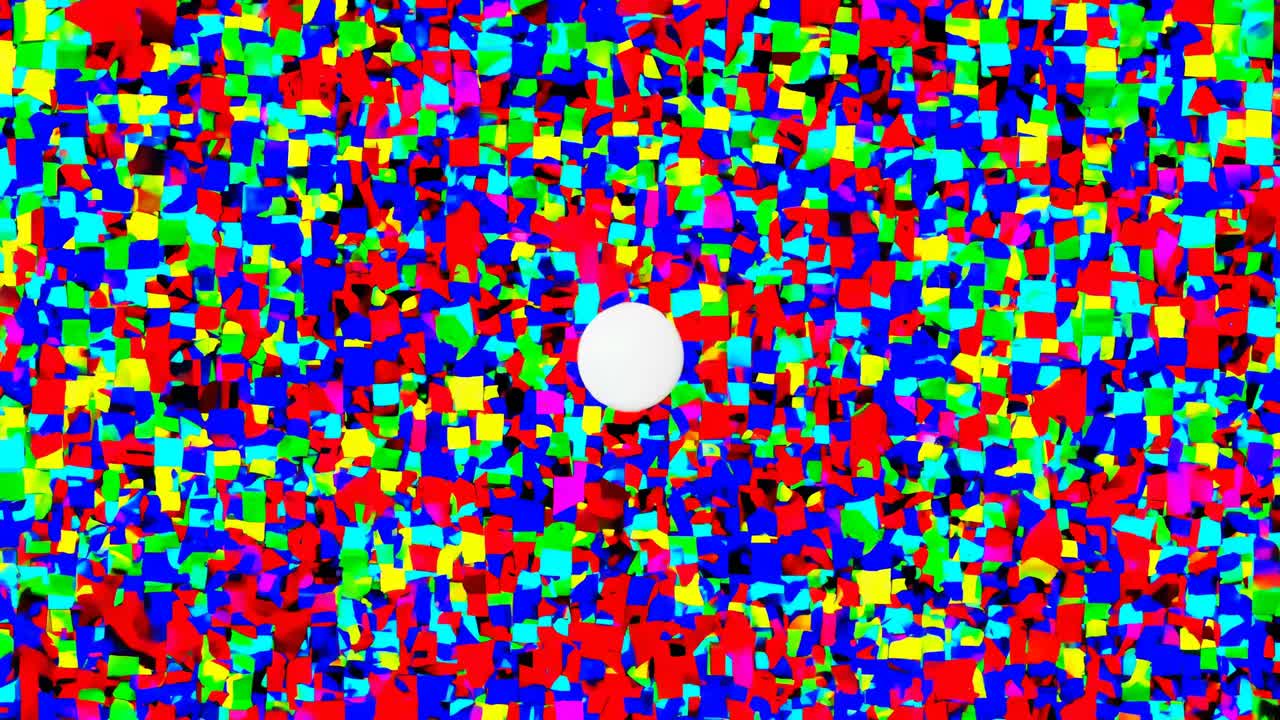 Colorful Abstract Pattern with White Circle