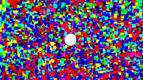 colorful abstract pattern with white circle
