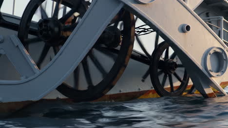 vintage ship's propeller and hull