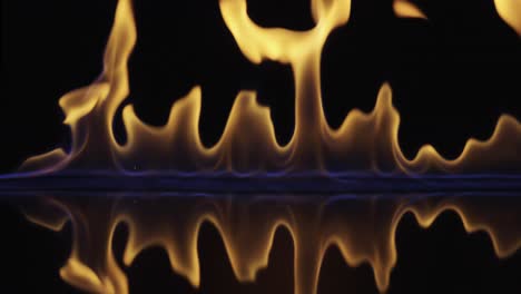Fiery Flames with Reflection