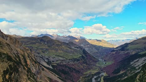 Stunning aerial view of Cirque de Gavarnie, French Pyrenees, majestic valleys