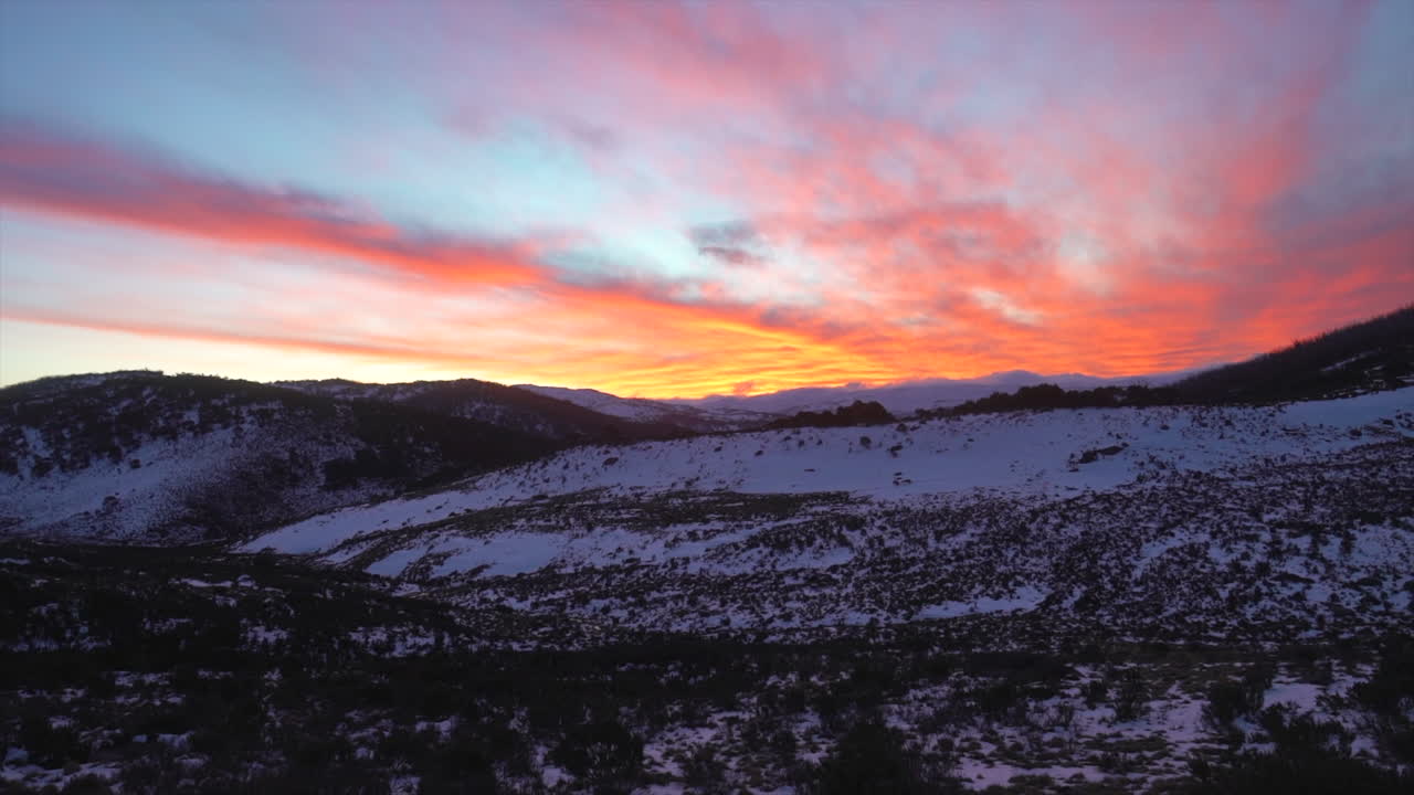 australia montañas nevadas impresionantes puesta de sol de invierno perisher thredbo de taylor brant películas