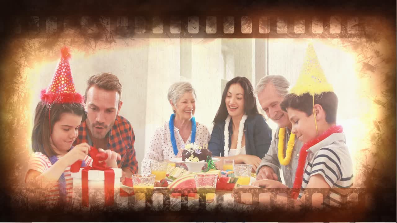 오래된 영화 테이프 비디오