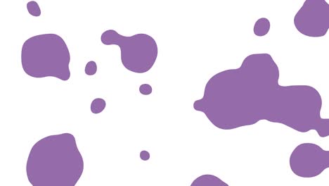 burbujas de lava de lavanda que se fusionan en un fondo blanco