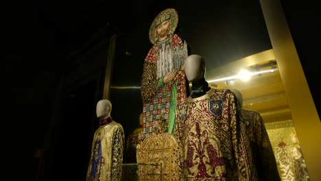 opulent dolce & gabbana fashion collection showcases religious mosaics and gold embroidery