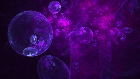 bubble abstract in space 4k