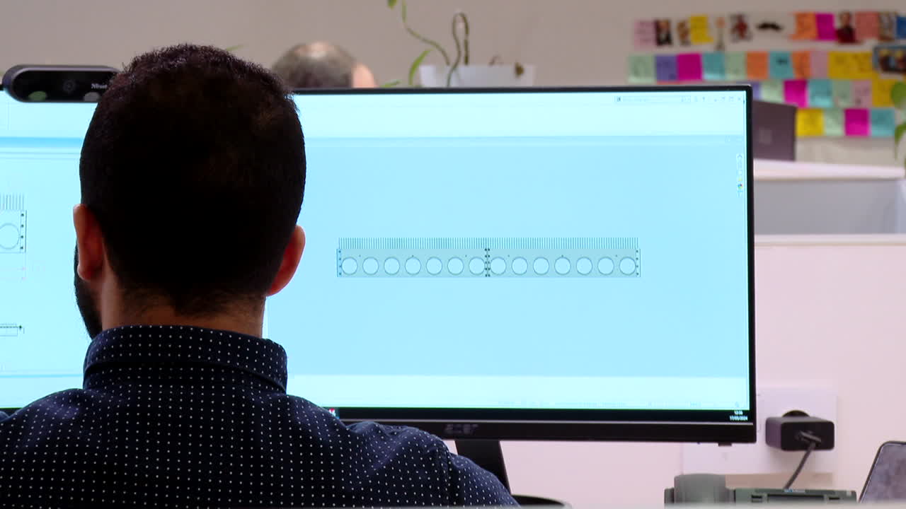 Engineer Working on CAD Software