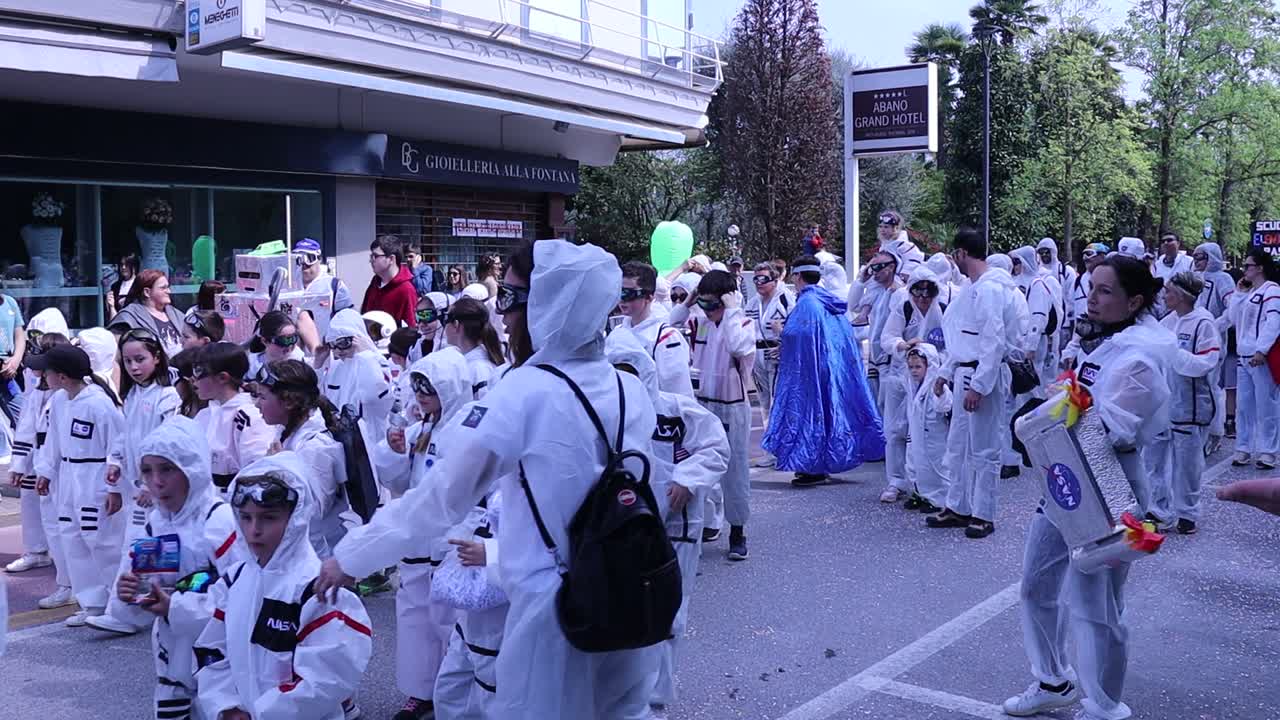 Abano Street Carnival. Free live event featuring carnival parades and entertainment. Tribute to NASA and the conquest of space.