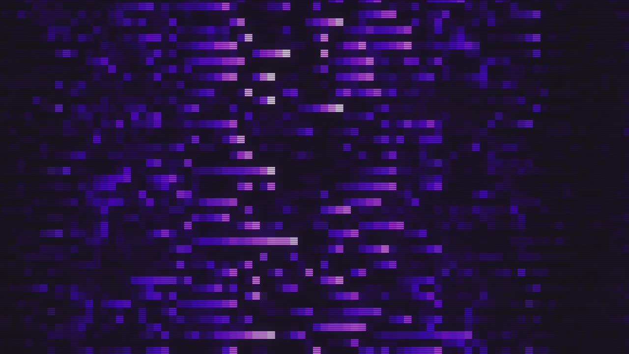 diseño único abstracto animación digital ruido de píxeles error de fallo daño de video