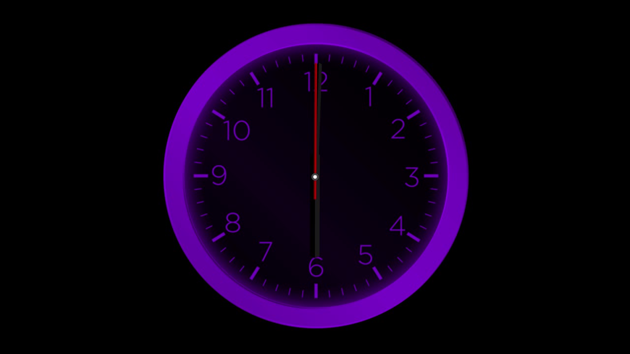 reloj - movimiento abstracto mínimo renderización 3d reloj tiempo concepto horas de lapso de tiempo - horas de lapse de tiempo de reloj - horario de lapse del tiempo loopable - 12 horas de lapsa de tiempo - reloj de lapso del tiempo looping 12 horas