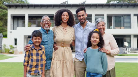 happy multi-generational family portrait