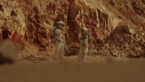 los astronautas en marte