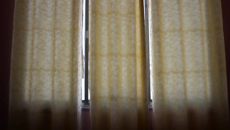 curtains of window in the home