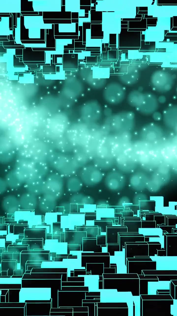 Animation of green mesh with network of connections