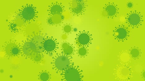 4k loopable abstract coronavirus, bacteria model animation