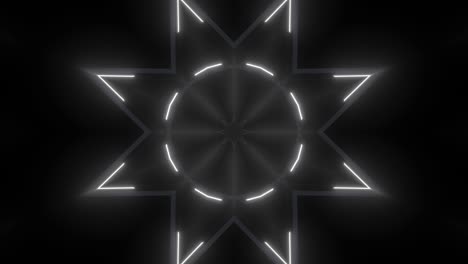 patrón de caleidoscopio de neón abstracto