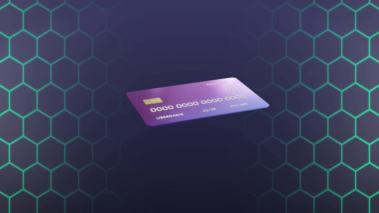 animación del procesamiento de datos sobre el alcance sobre fondo negro