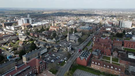 imágenes aéreas del centro de la ciudad de brentwood 4k