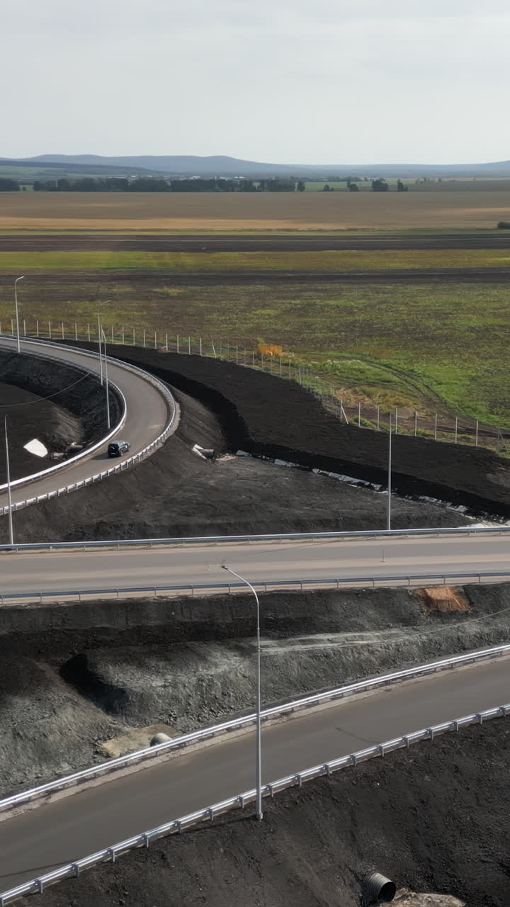 Aerial View of Road and Landscape