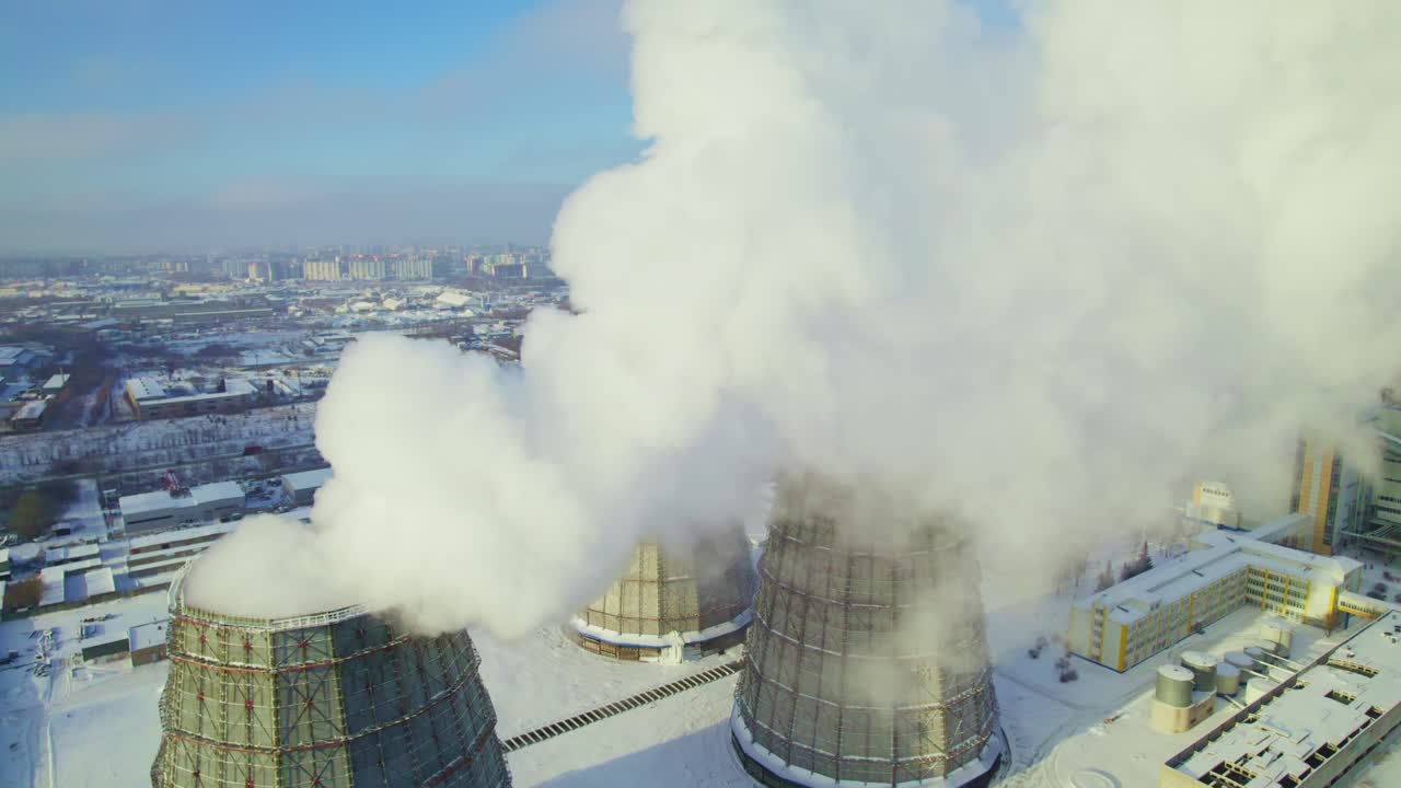 Power Plant in Winter
