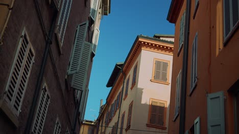 italian alleyway with shutters