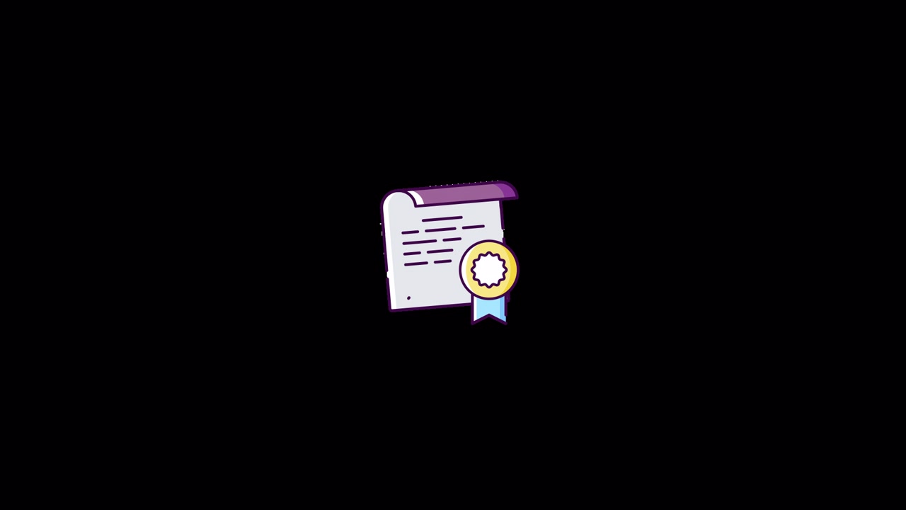 Diploma Icon animation Alpha