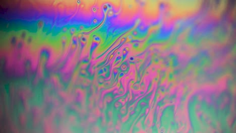 multicolor leak texture effect in a bubble surface