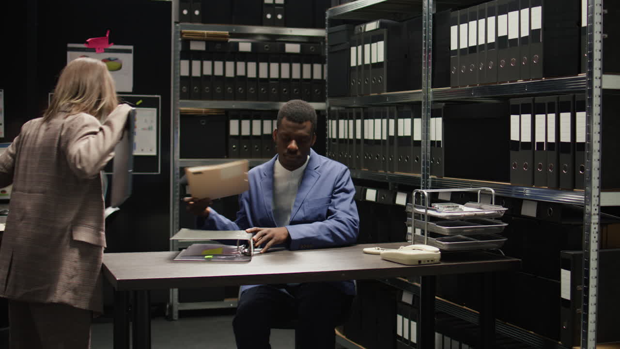 Office Employees Working with Documents