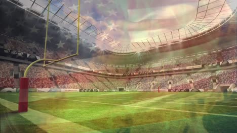 Rugby-stadium-with-American-flag