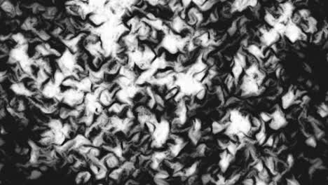 distorsión de patrón caótico abstracto contrastante de alta vibración moviéndose libre en el espacio