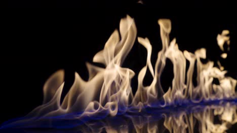 abstract flames on a black background
