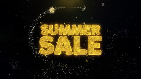summer sale fireworks graphic