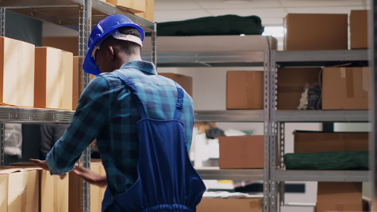 Warehouse Workers Organizing Inventory