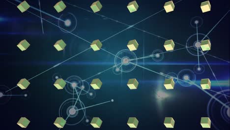 Animation-of-network-of-connections-over-shapes