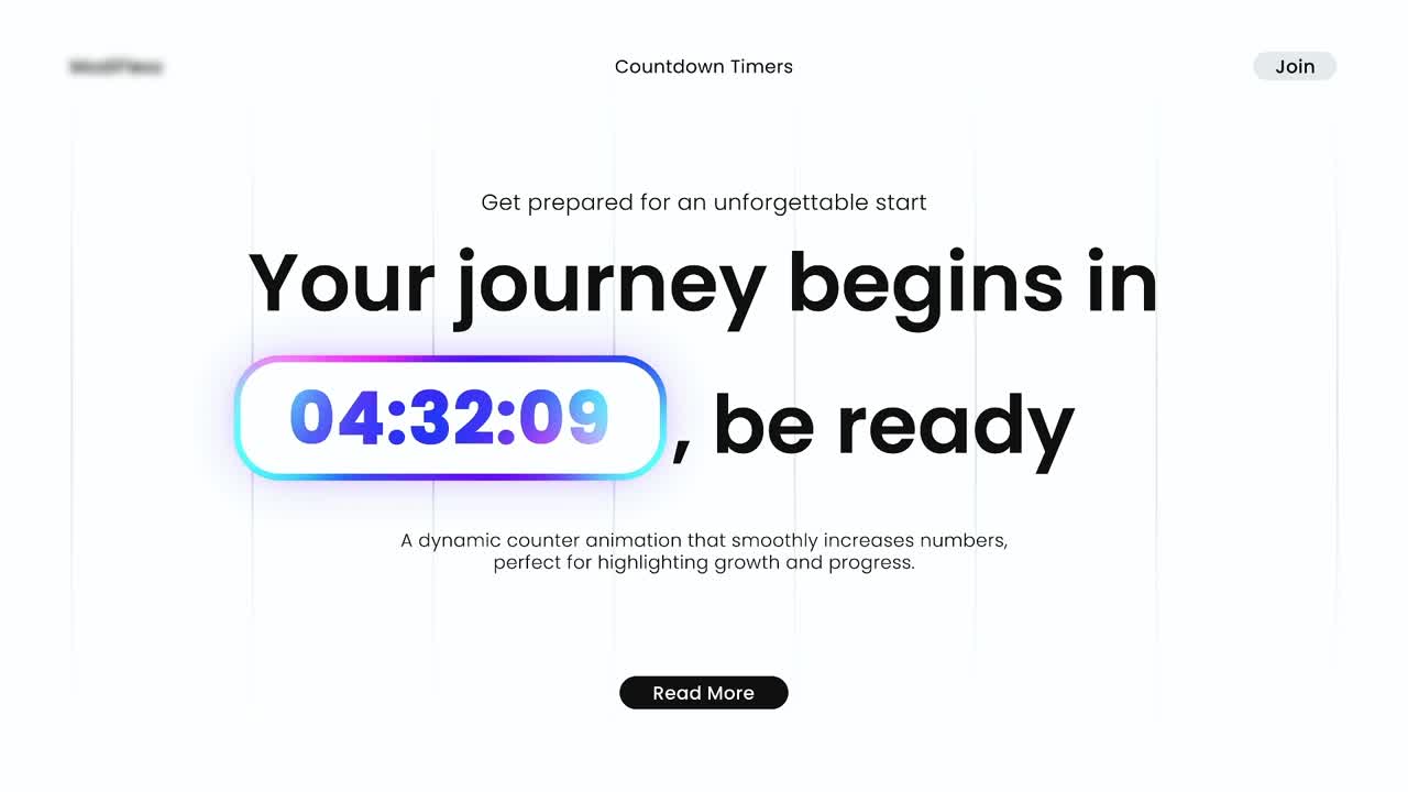 Countdown timers for events launches promotions and dynamic video intros
