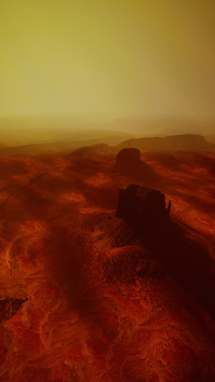 Enorme formazione rocciosa nel deserto