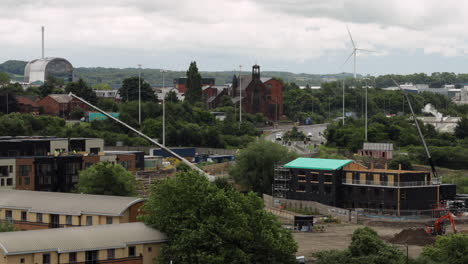 Time-Lapse-of-Construction-Site-with-Excavator-Working