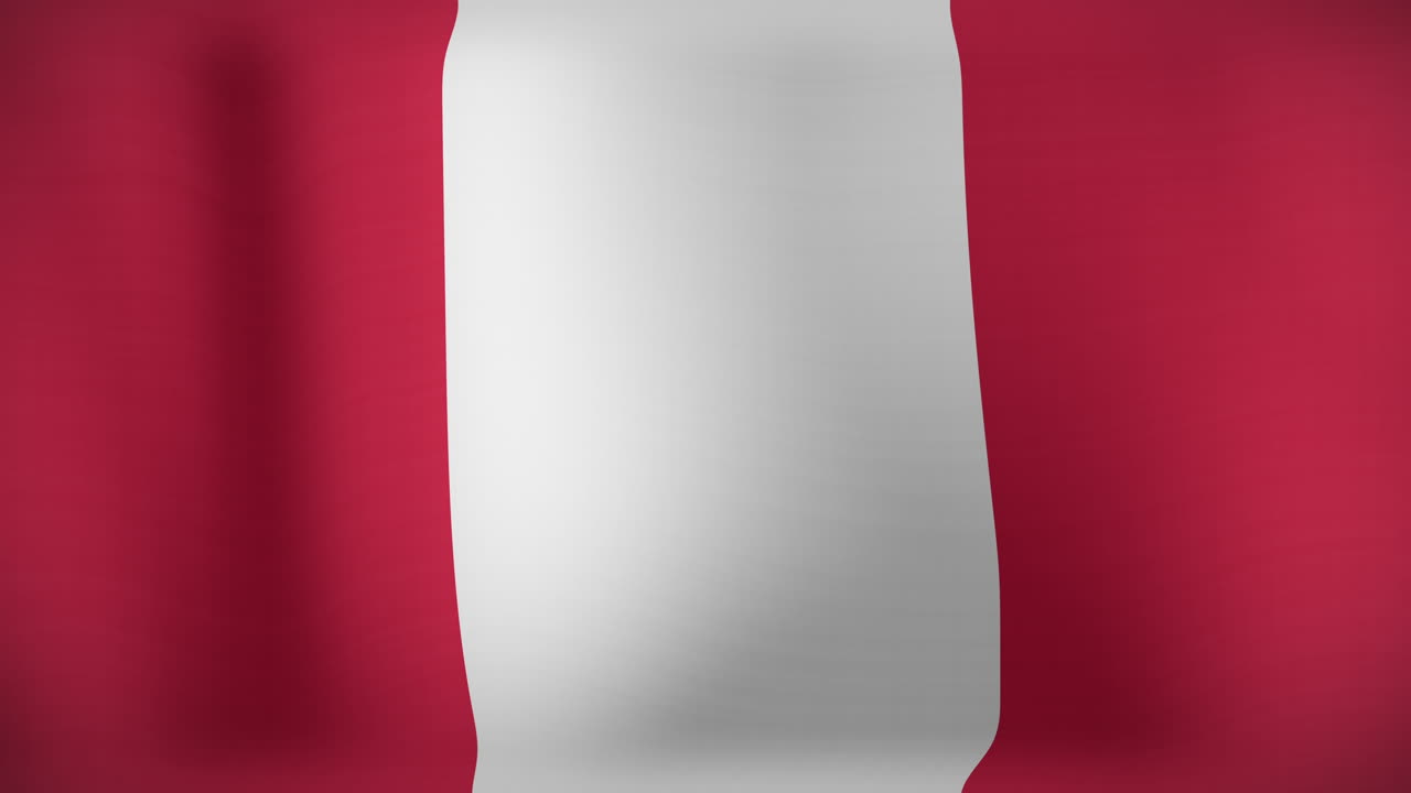 animación de la bandera del perú ondeando