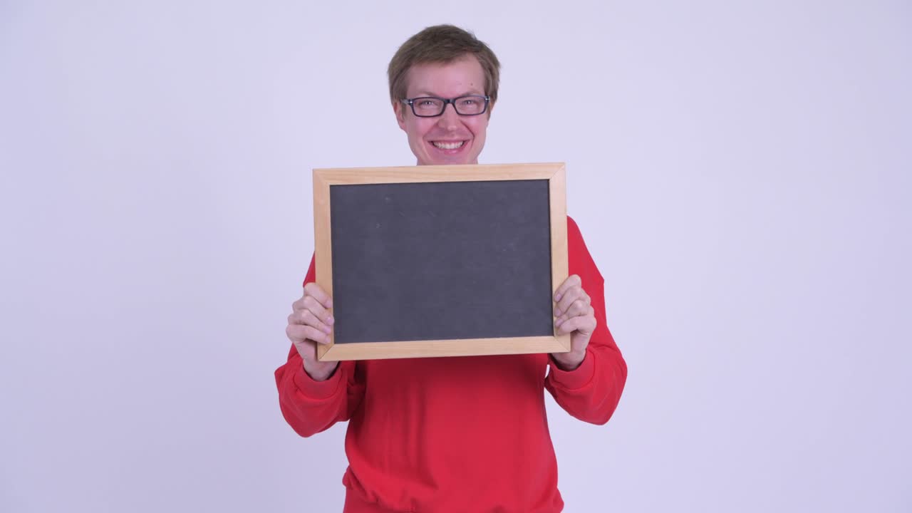 Studio shot of young handsome man