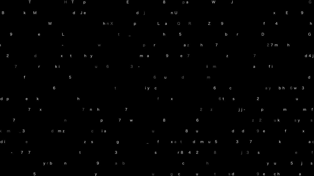 números que aparecen al azar. material de video de fondo en bucle.