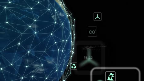 Animation-of-globe-with-connections-and-data-processing