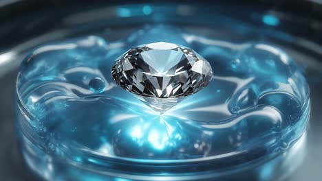 diamond in a liquid environment