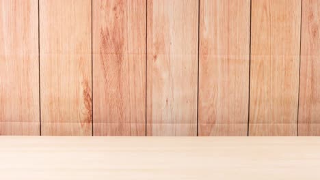 purple ball bounces on a wooden surface