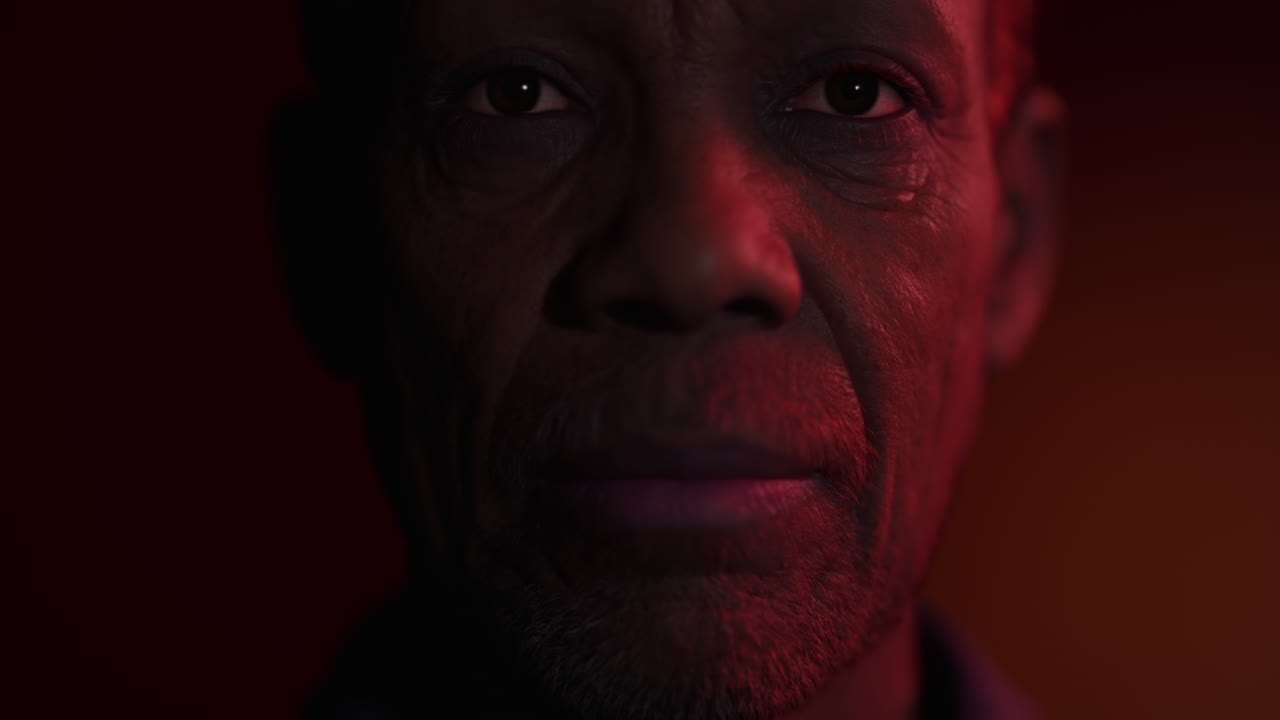 Amazingly high detailed portrait of an African face